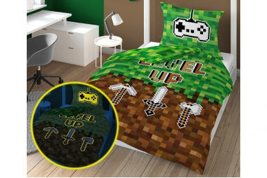 Medvilninė patalynė MINECRAFT 4473