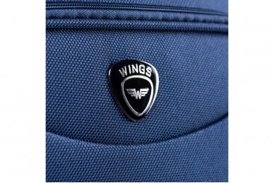 Tamsiai mėlynas lagaminas Wings 1706(2) su dviem ratukais 2